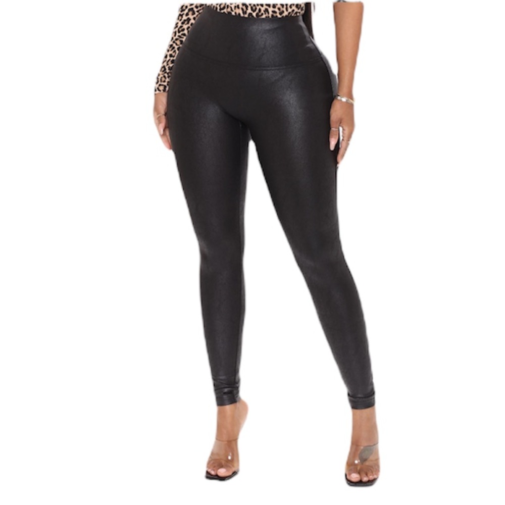 Fashion nova coated leggings